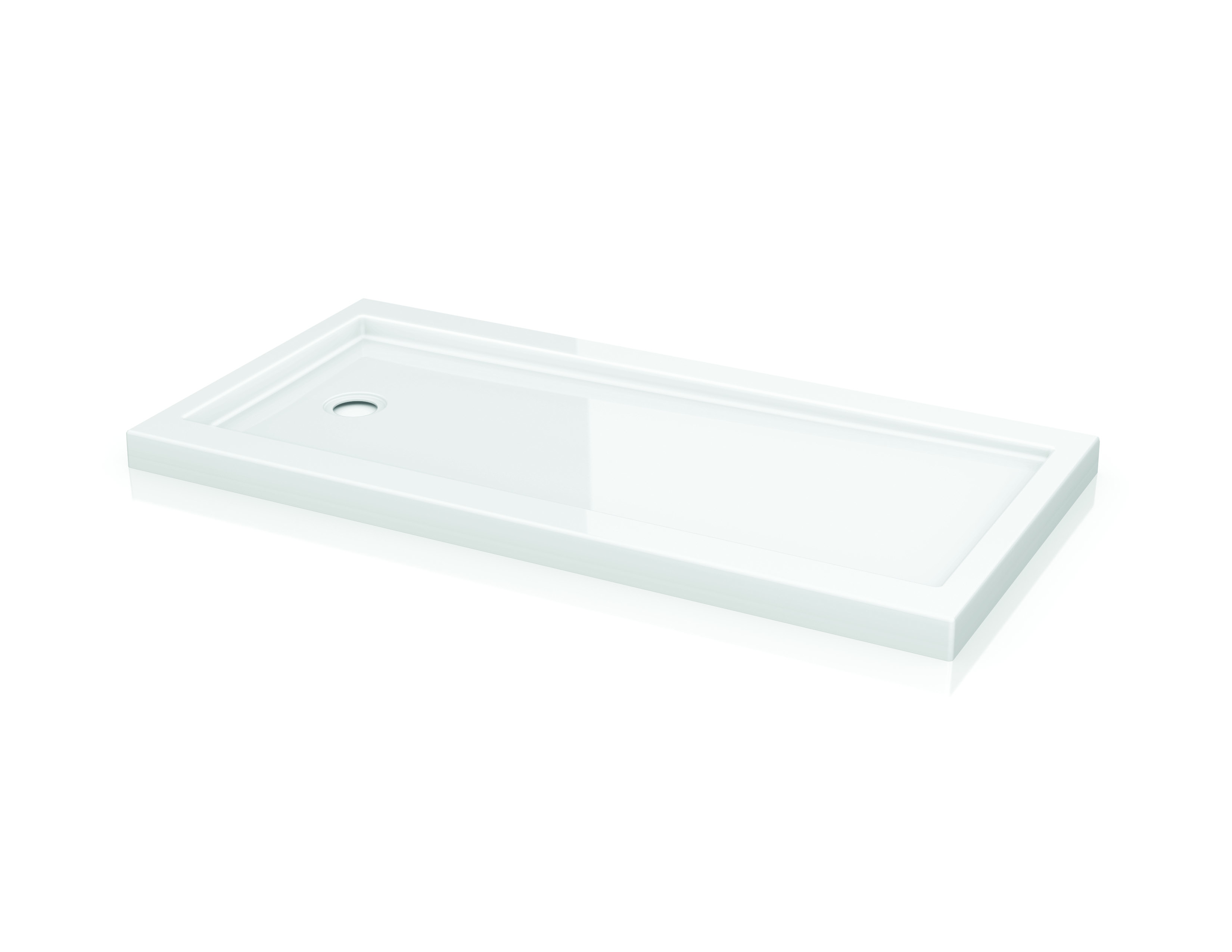 QUAD SIDE DRAIN ACRYLIC SHOWER BASE