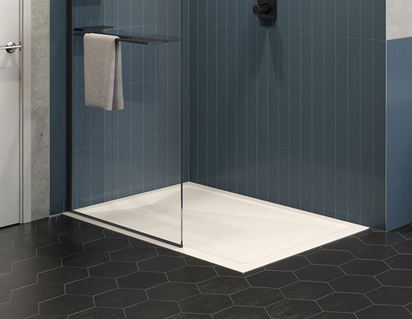 Shower Pans  Low threshold, solid surface shower pans, and shower trays