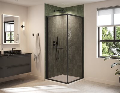 Closiq Cube, 1/4 (6mm) clear or smoked grey glass, 79 H