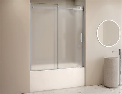 Horizon Tub enclosure, 5/16 (8 mm) mist glass, 66 H