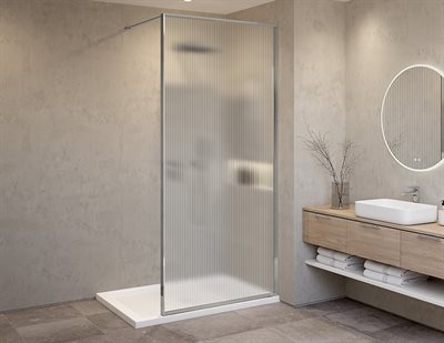 Vespero Fixed shower panel, 1/4 (6mm) glass