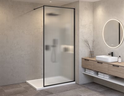 Vespero Fixed shower panel, 1/4 (6mm) glass