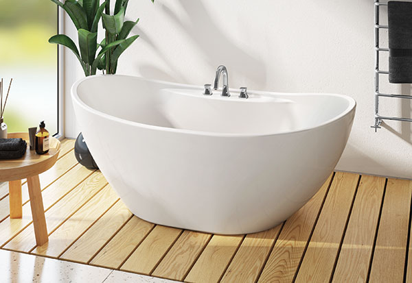 ossia deck mount freestanding acrylic bathtub