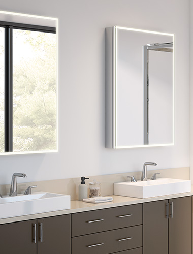 Halo Single View LED Medicine Cabinet