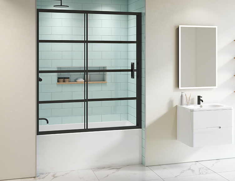 Fleurco Shower Doors Latitude, 66 Inch Wide Sliding Shower Doors