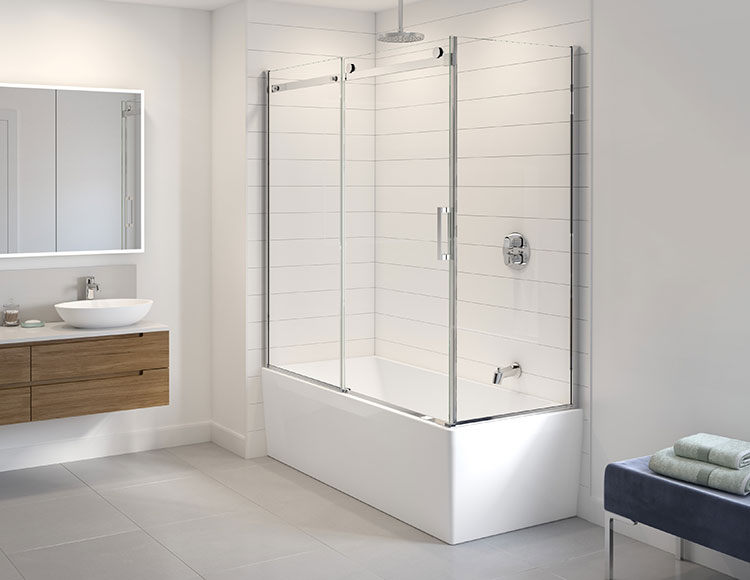Fleurco Shower Doors Horizon, Bathtub Glass Enclosure Installation